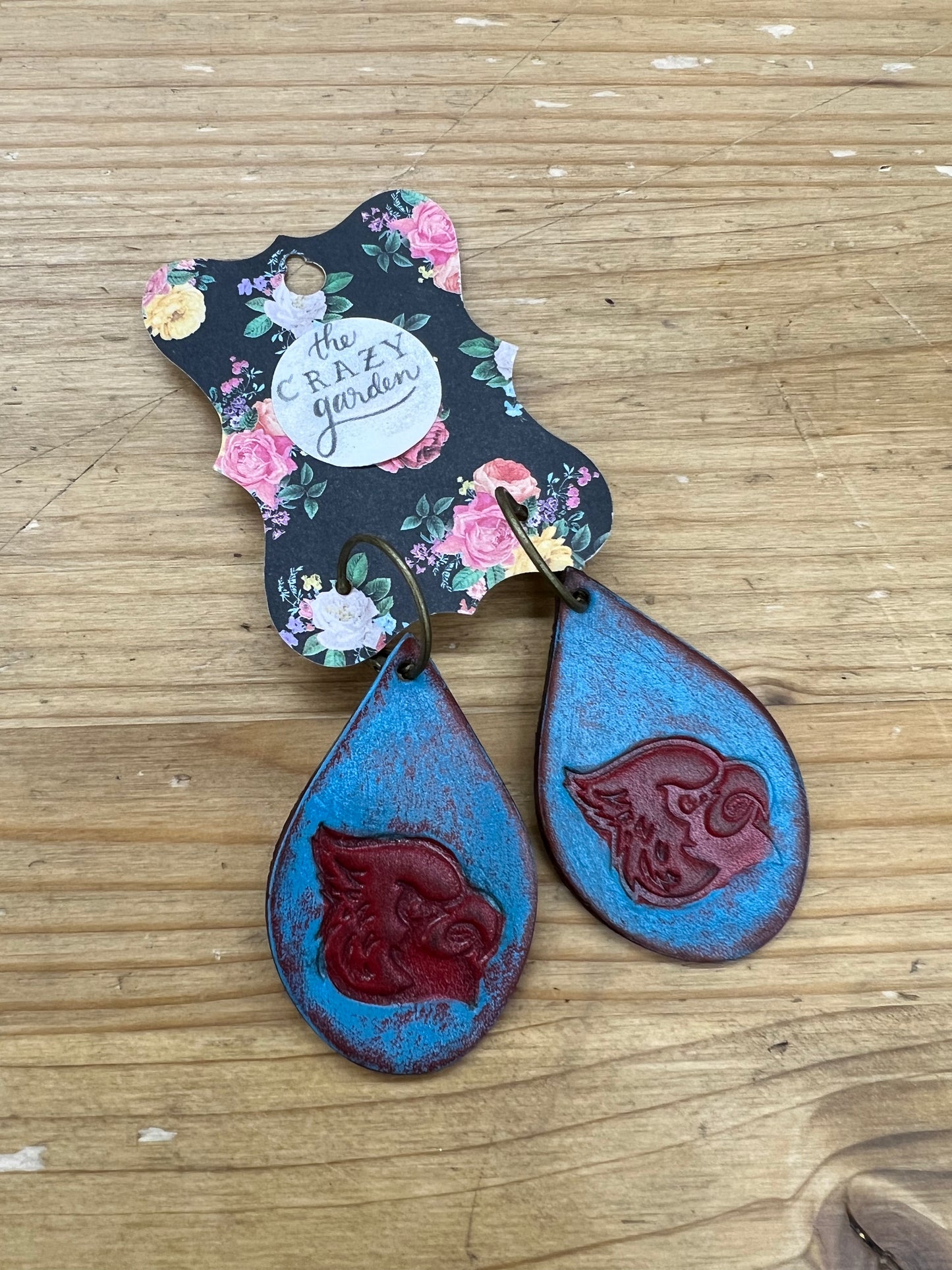 Webb City Cardinal Earrings