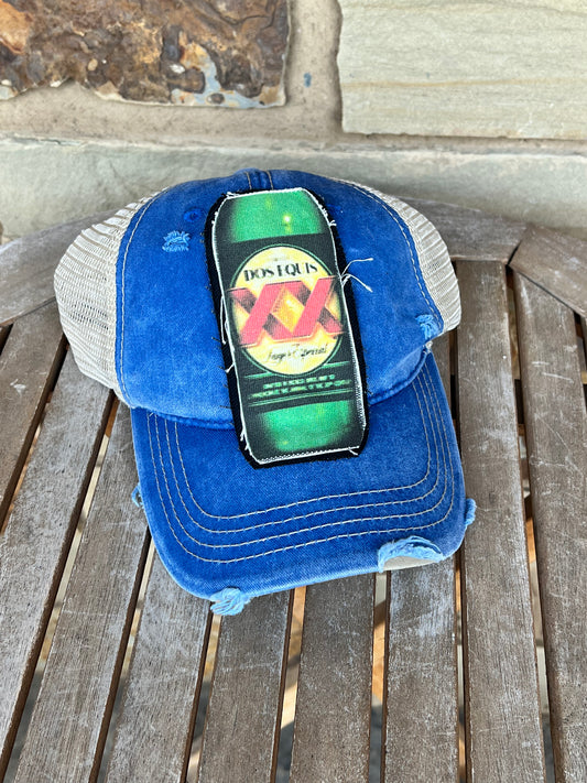 Dos Equis Distressed Ball Cap