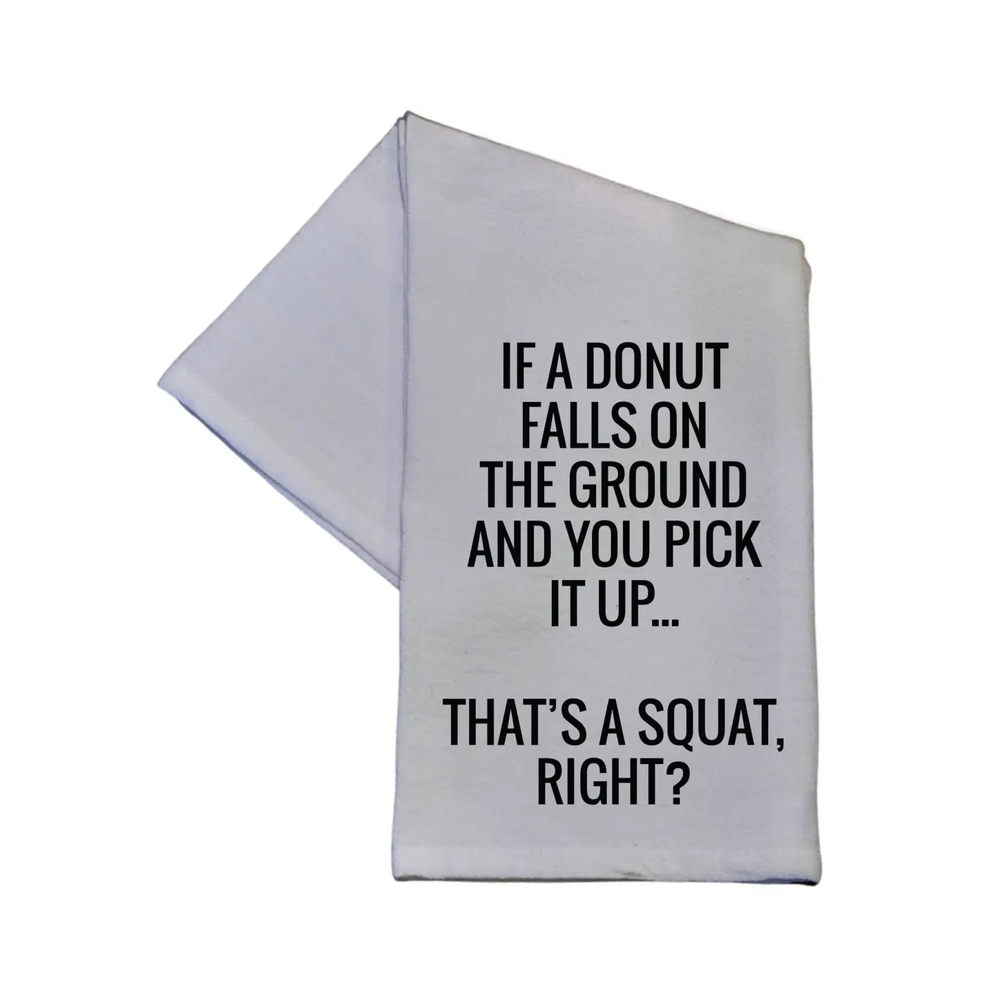 If A Donut Falls Hand Towel