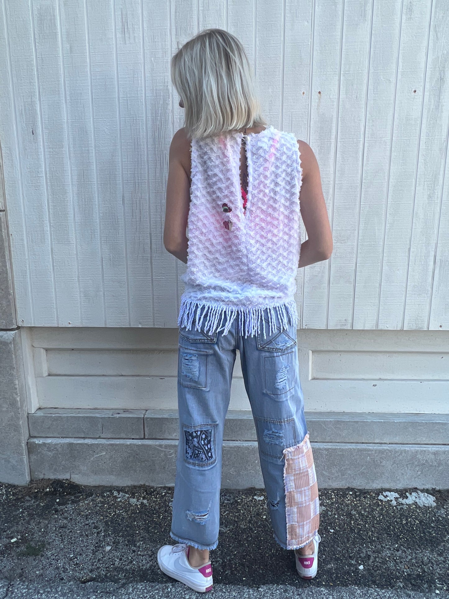 Vintage Chenille Sleeveless Top