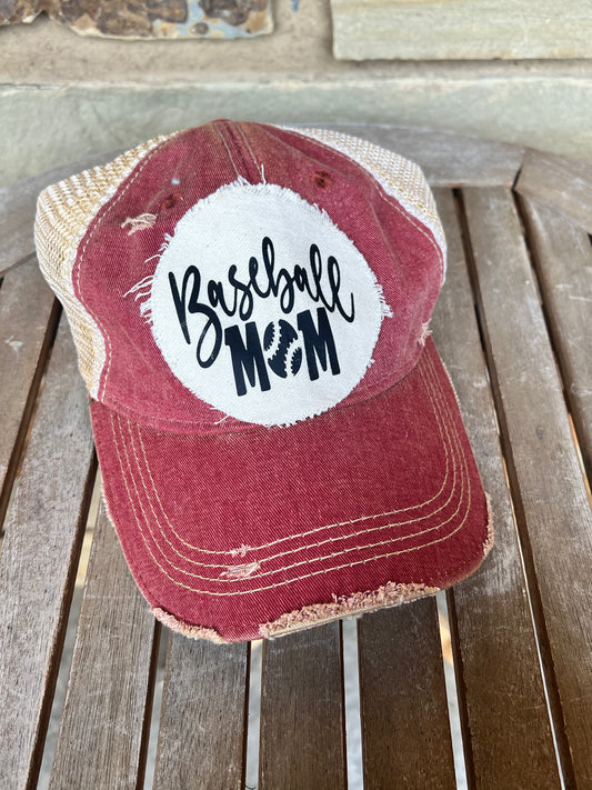 Baseball Mom Ball Cap