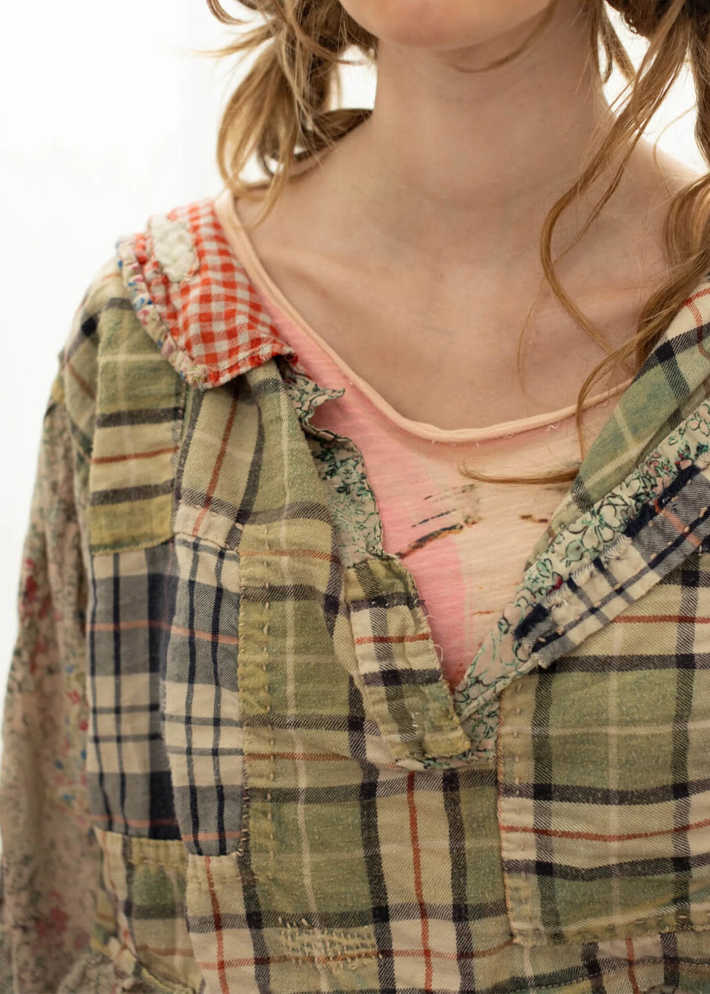 Magnolia Pearl Patchwork Gaspar Blouse - Village