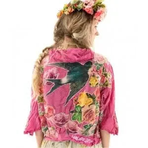 Magnolia Pearl Applique Maelee Blouse - Roza