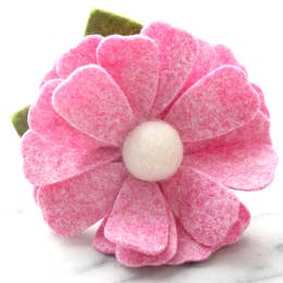 Dog Collar Daisy Flower - Pink