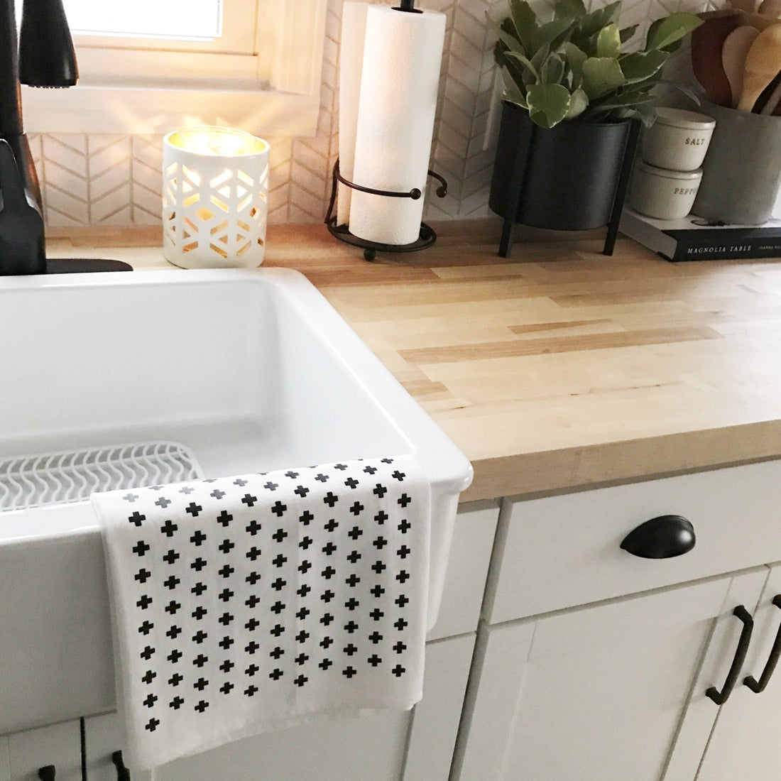 Swiss Cross Tea Towel - Repeat Pattern