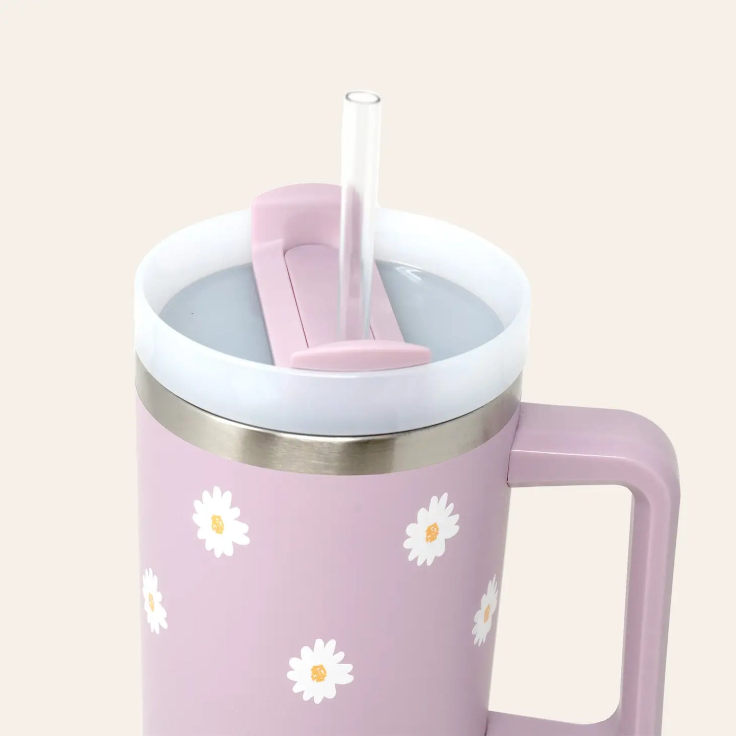 Take Me Everywhere Tumbler - Dancing Daisy Lilac