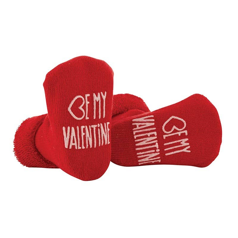Be My Valentine Baby Socks