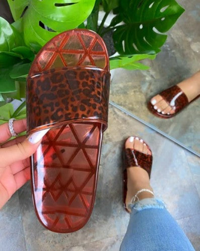 Basic Jelly Slide Sandals