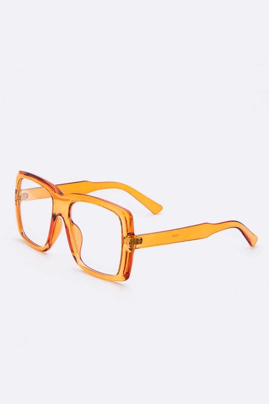 Clear Lens Fashion Rectangular Glasses