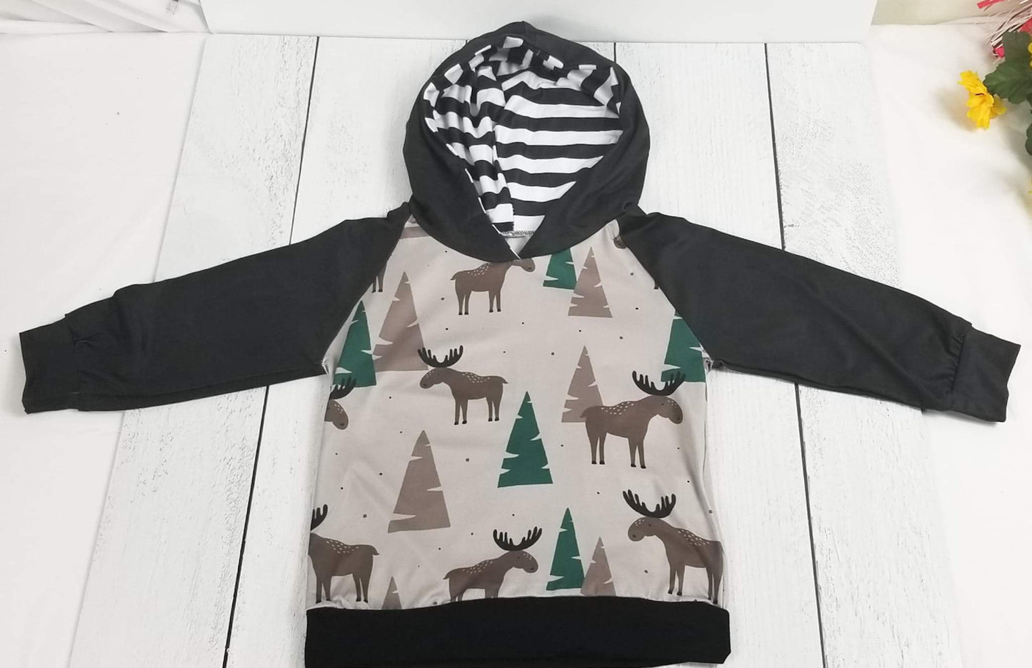 Boy's Moose Hoodie