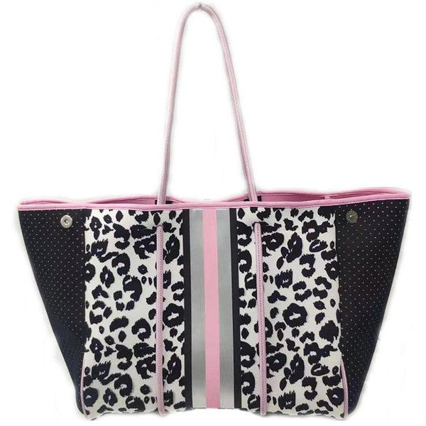 Gorgeous Neoprene Bag - Pink Leopard
