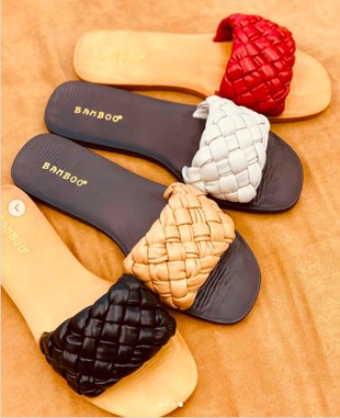 Woven Comfort Sandal - Red