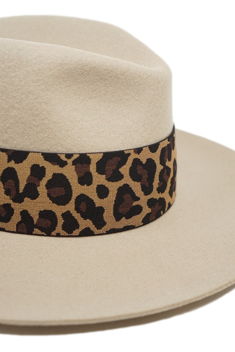 Olive & Pique Wool Felt Rancher Hat - Beige