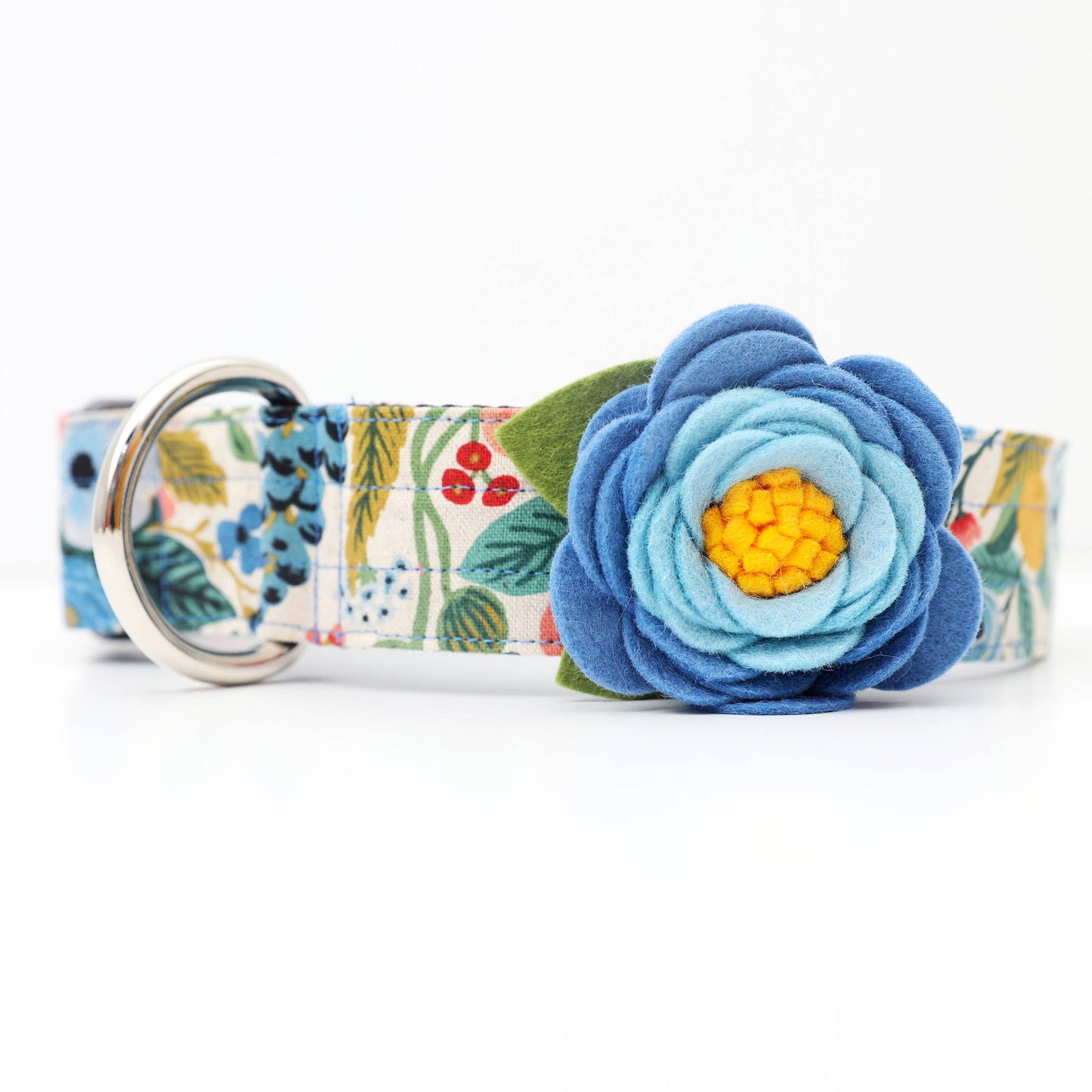Wildflower Dog Collar - Blue