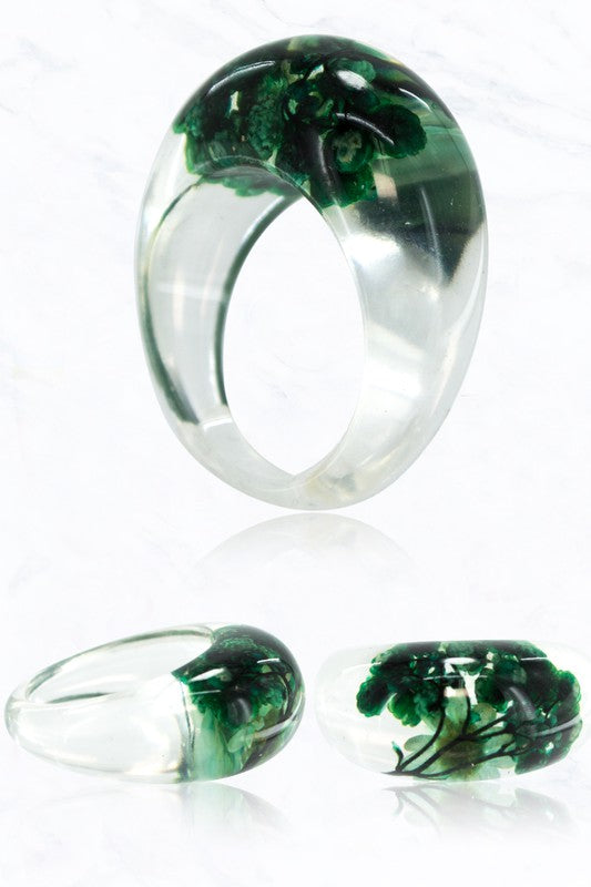 Resin Flower Ring
