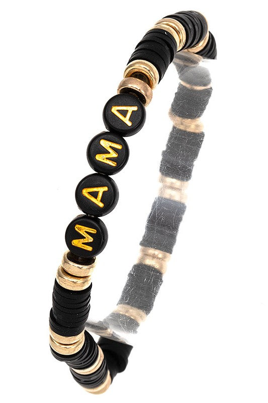 MAMA Disk Bead Bracelet