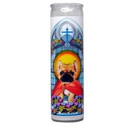 French Bulldog Prayer Candle