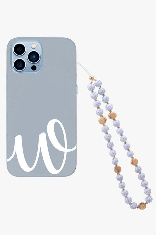 Semi Precious Stone Phone Strap / Phone Charm
