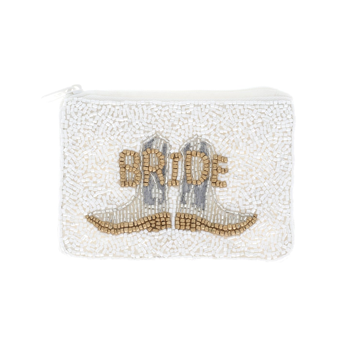 Team Bride Handmade Beaded Coin Purse