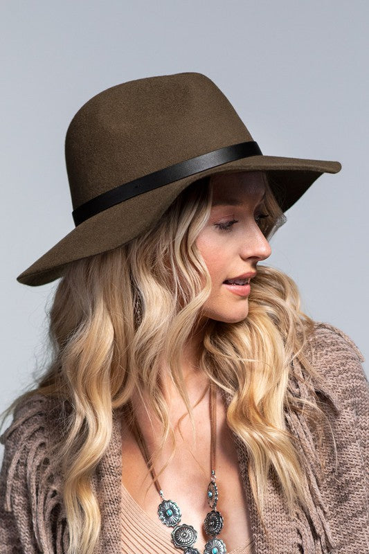 Classic Panama Hat - Olive Brown