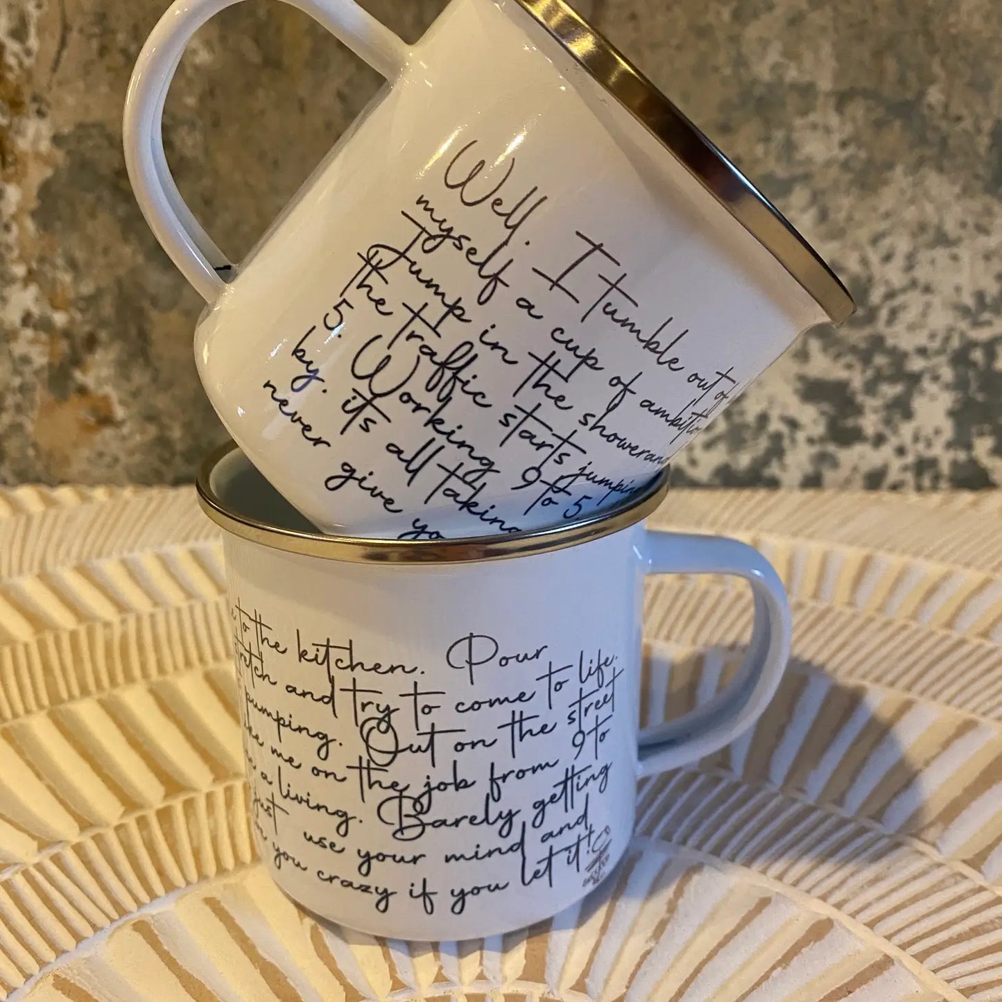Dolly “9 to 5” Lyrics Metal Mug