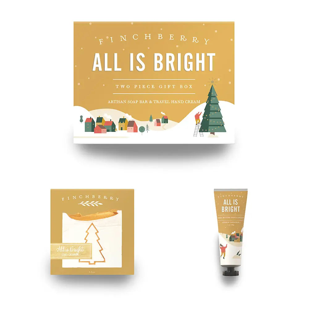 FinchBerry All is Bright - 2 Piece Holiday Gift Box