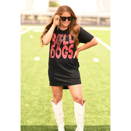 Bulldogs Bolt Tee Dress