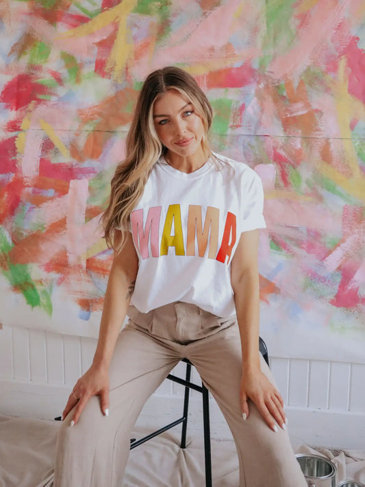 Mama Rainbow Graphic Tee