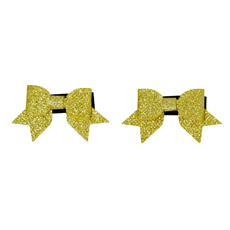 Children's Gold Bows Hair Clip