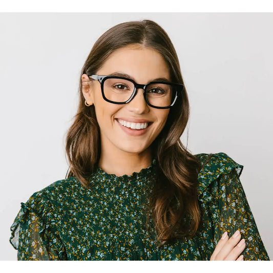 Peepers Bowie Blue Light Reading Glasses - Black