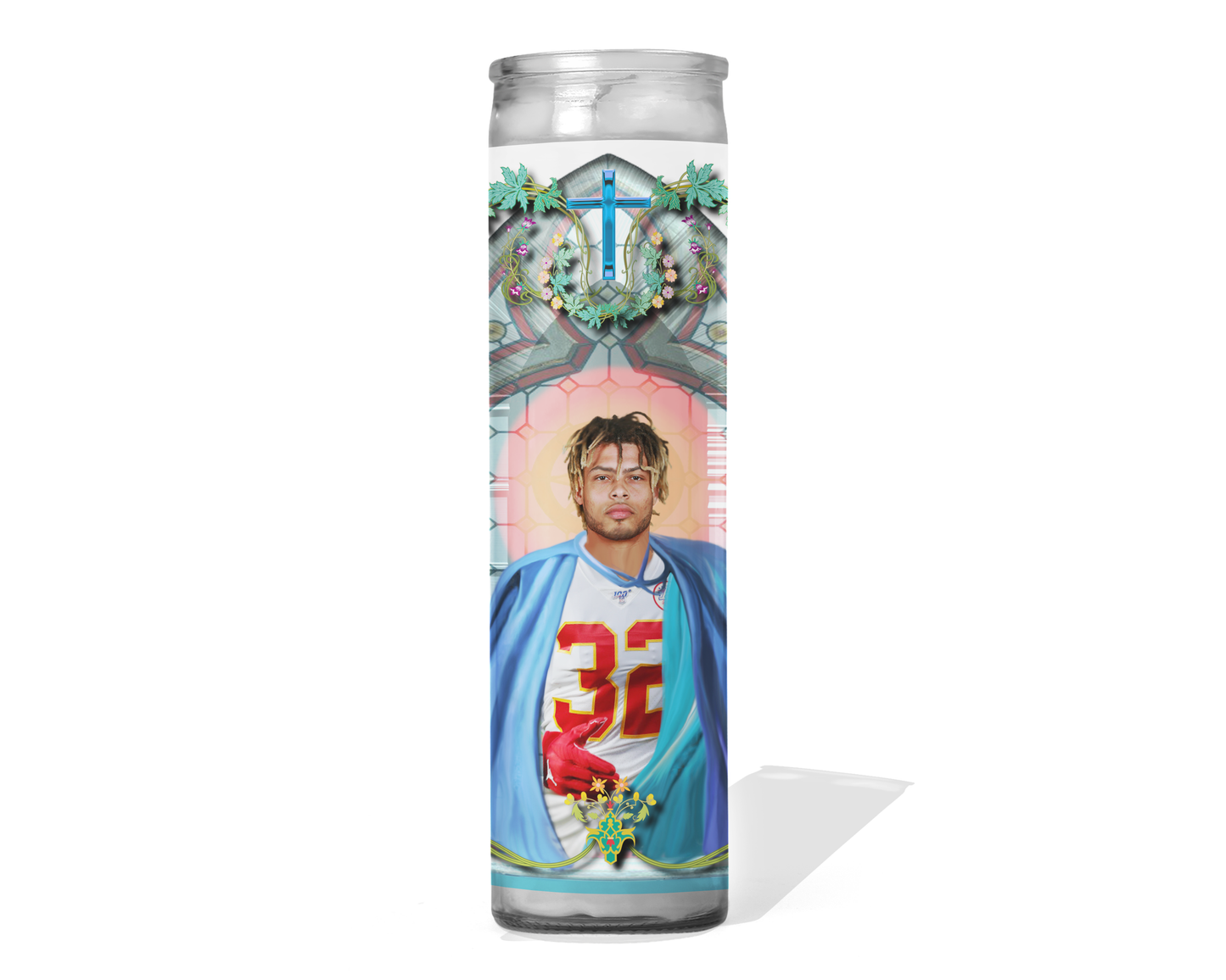 Tyrann Mathieu Celebrity Prayer Candle - Kansas City Chiefs