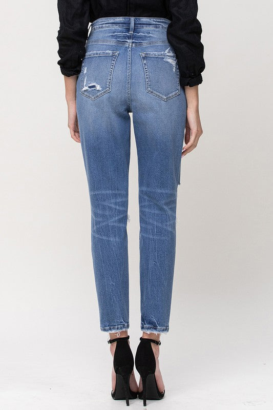 Vervet Super High Rise Stretch Mom Jeans