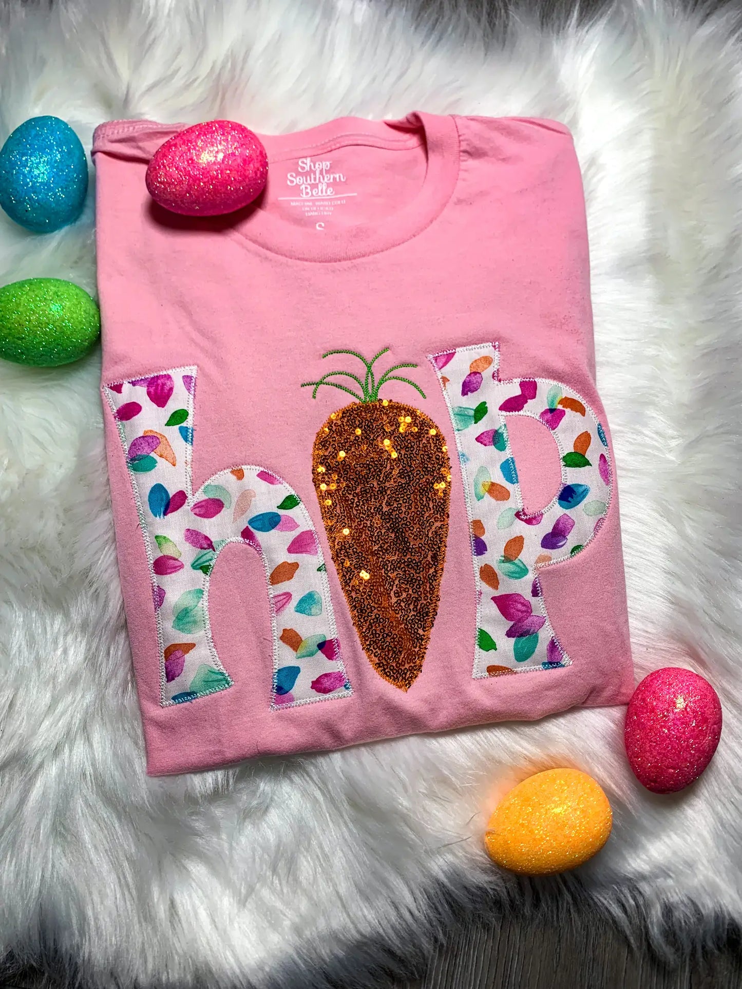 Easter Hop Bunny Handmade Tee