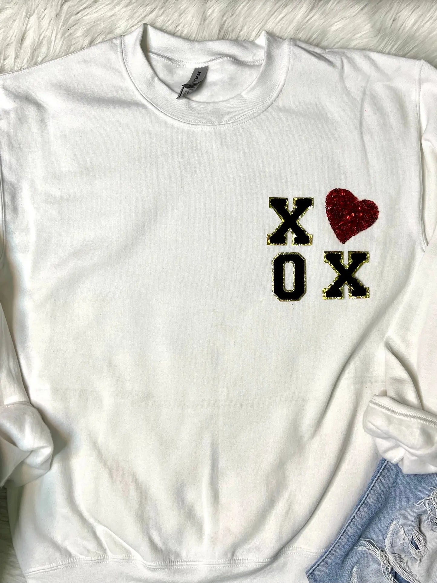 XOXO Pocket Patch Sweatshirt