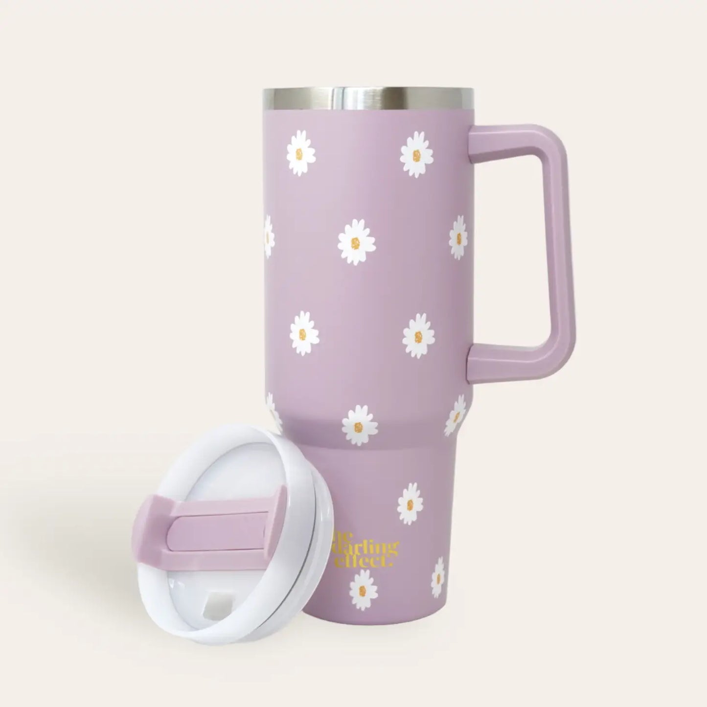 Take Me Everywhere Tumbler - Dancing Daisy Lilac