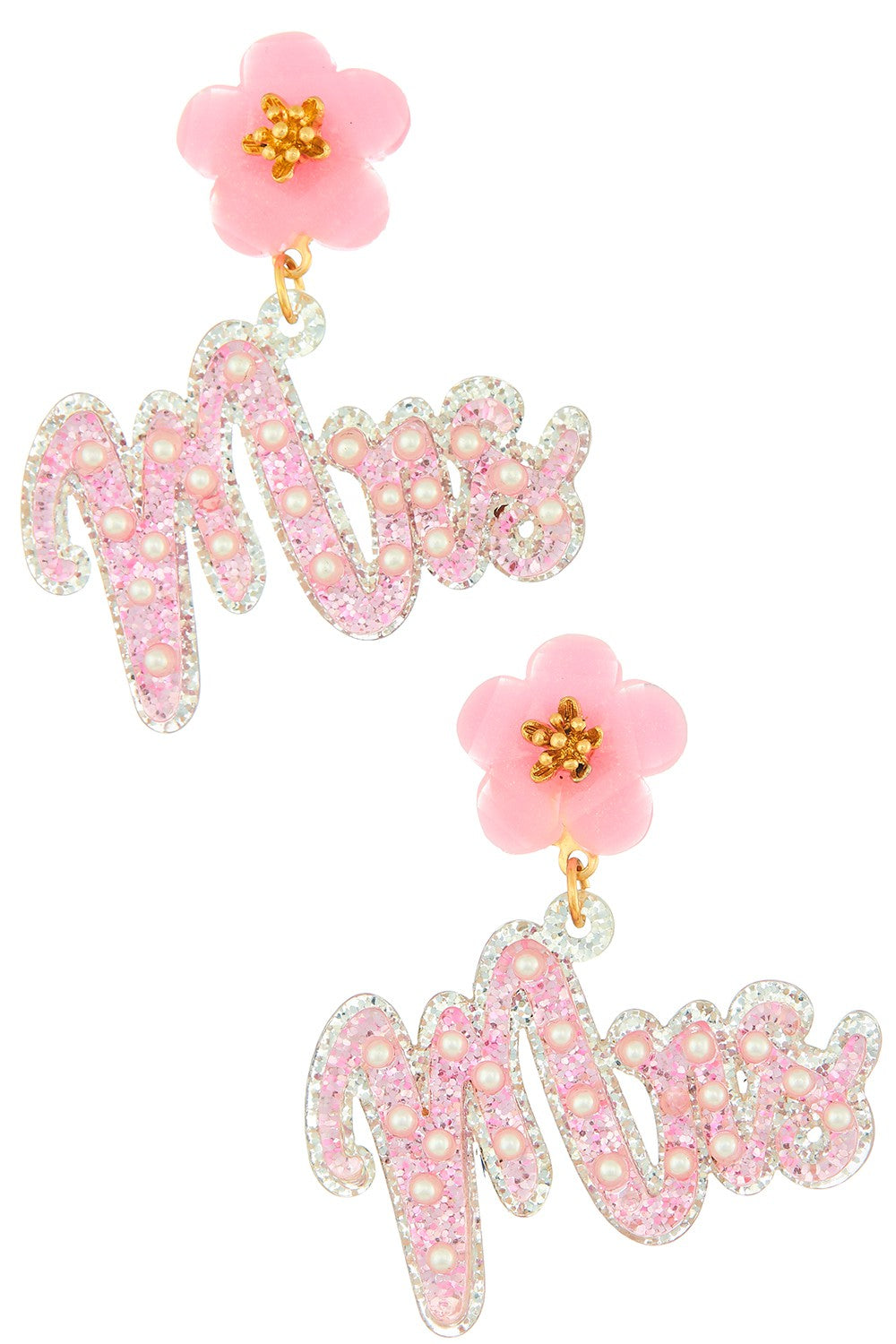 Mrs. Epoxy Bridal Earrings