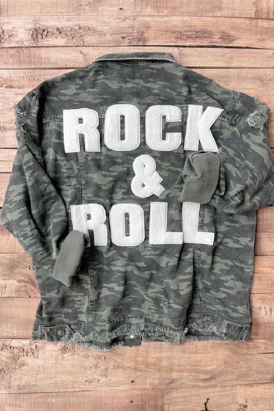 Jaded Gypsy Rock & Roll Jacket - Camo