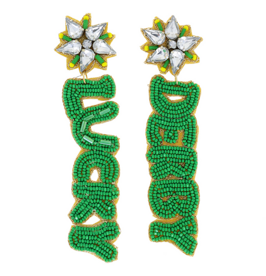 "Lucky Derby" Post Drop Earrings