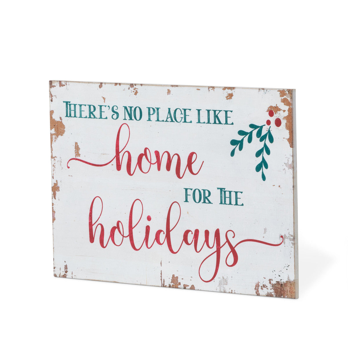 "No Place Like Home for the Holidays" Wooden Plaque
