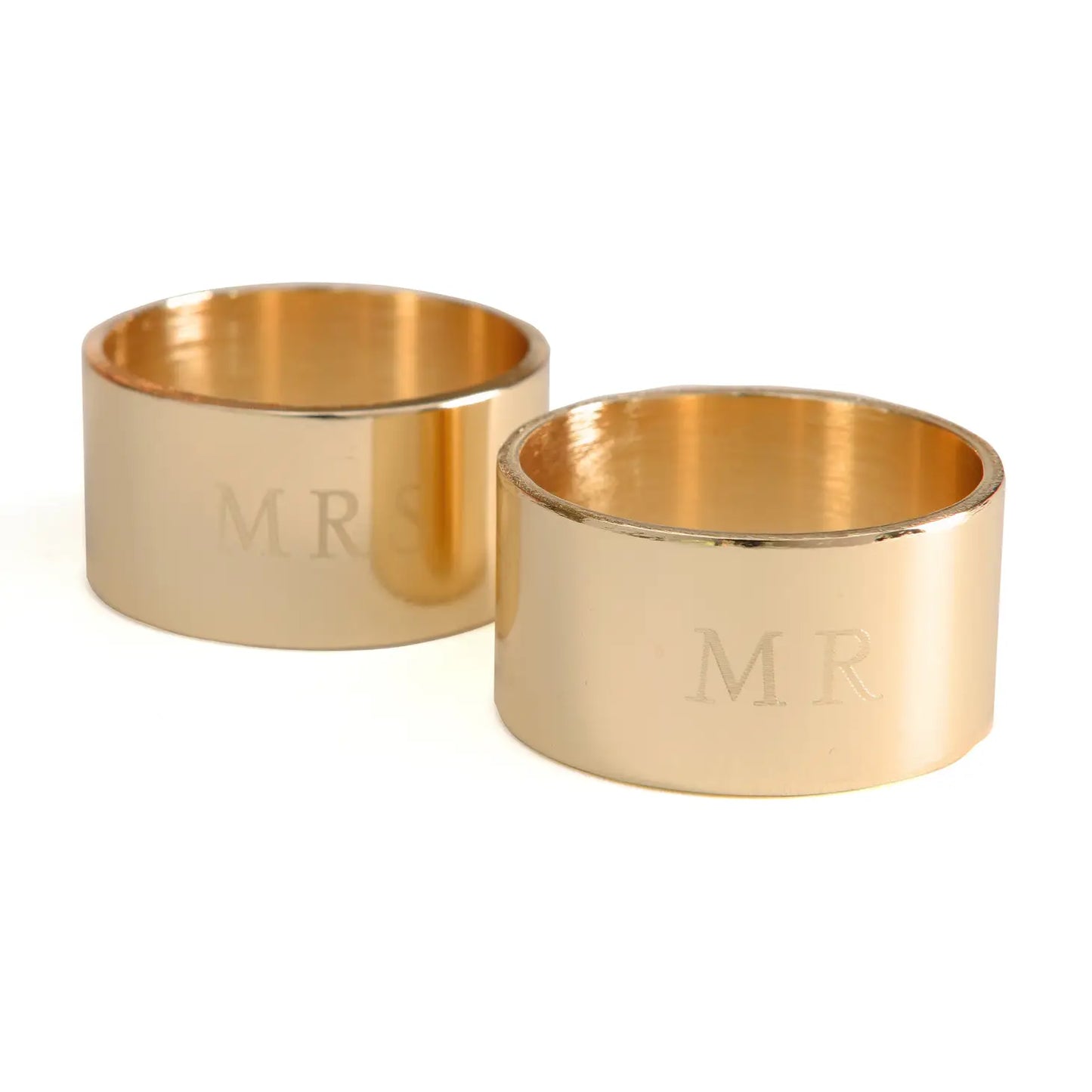 Napkin Rings Mr Mrs 2ct Set