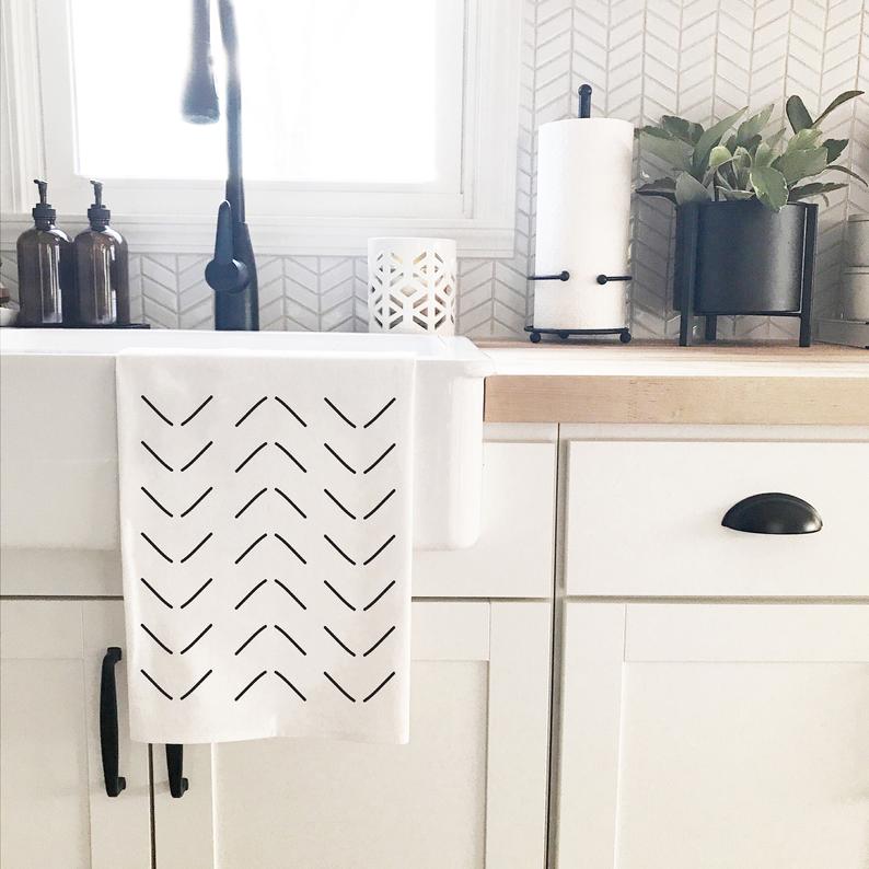 Mudcloth Style Tea Towel (Wide Print)