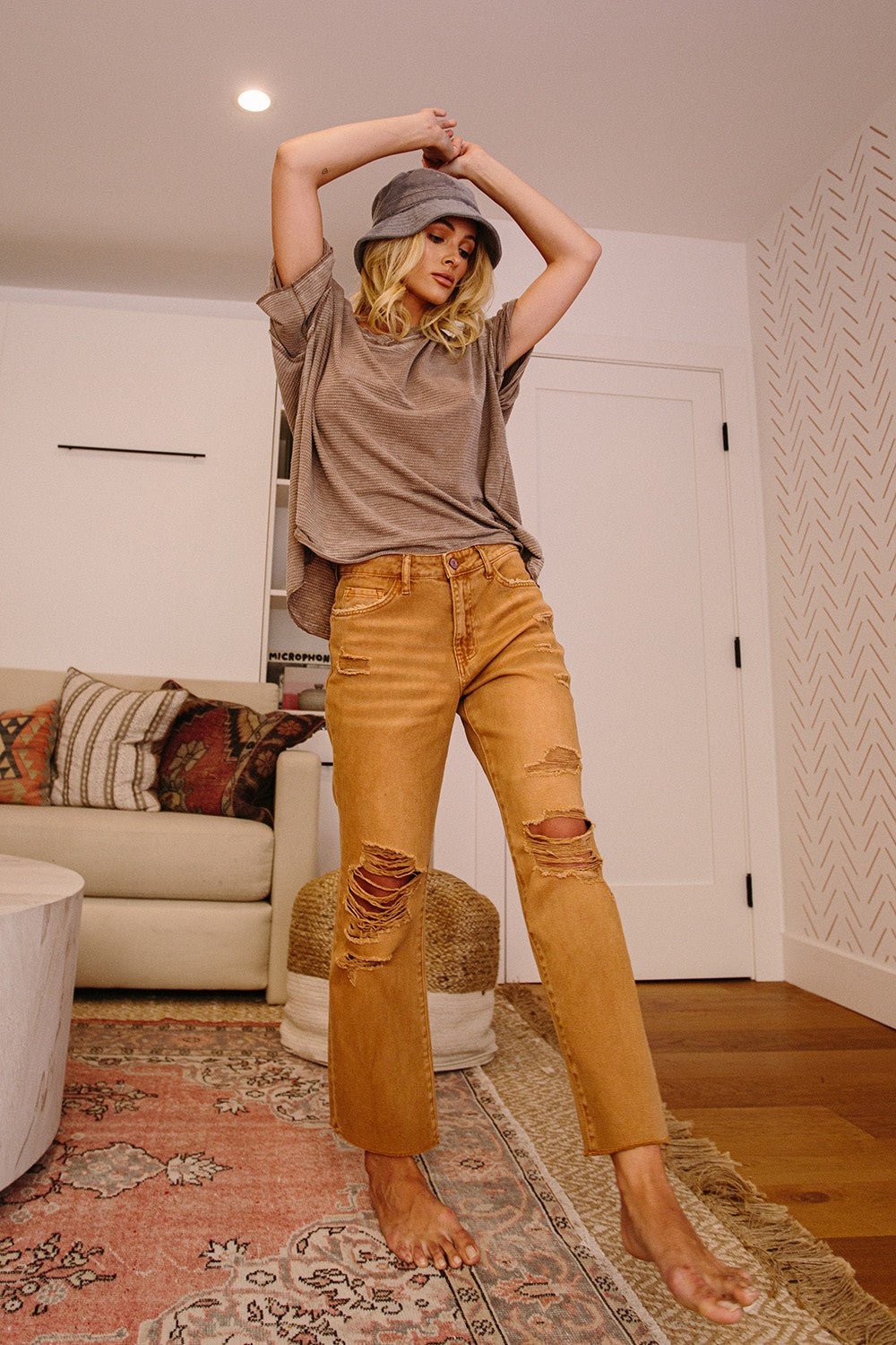 Vervet High Rise Straight Crop Jeans