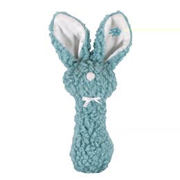 Woolly Bunnie Baby Rattle - Blue