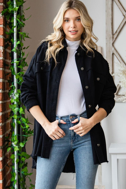 Sequin Rock & Roll Patch Denim Jacket