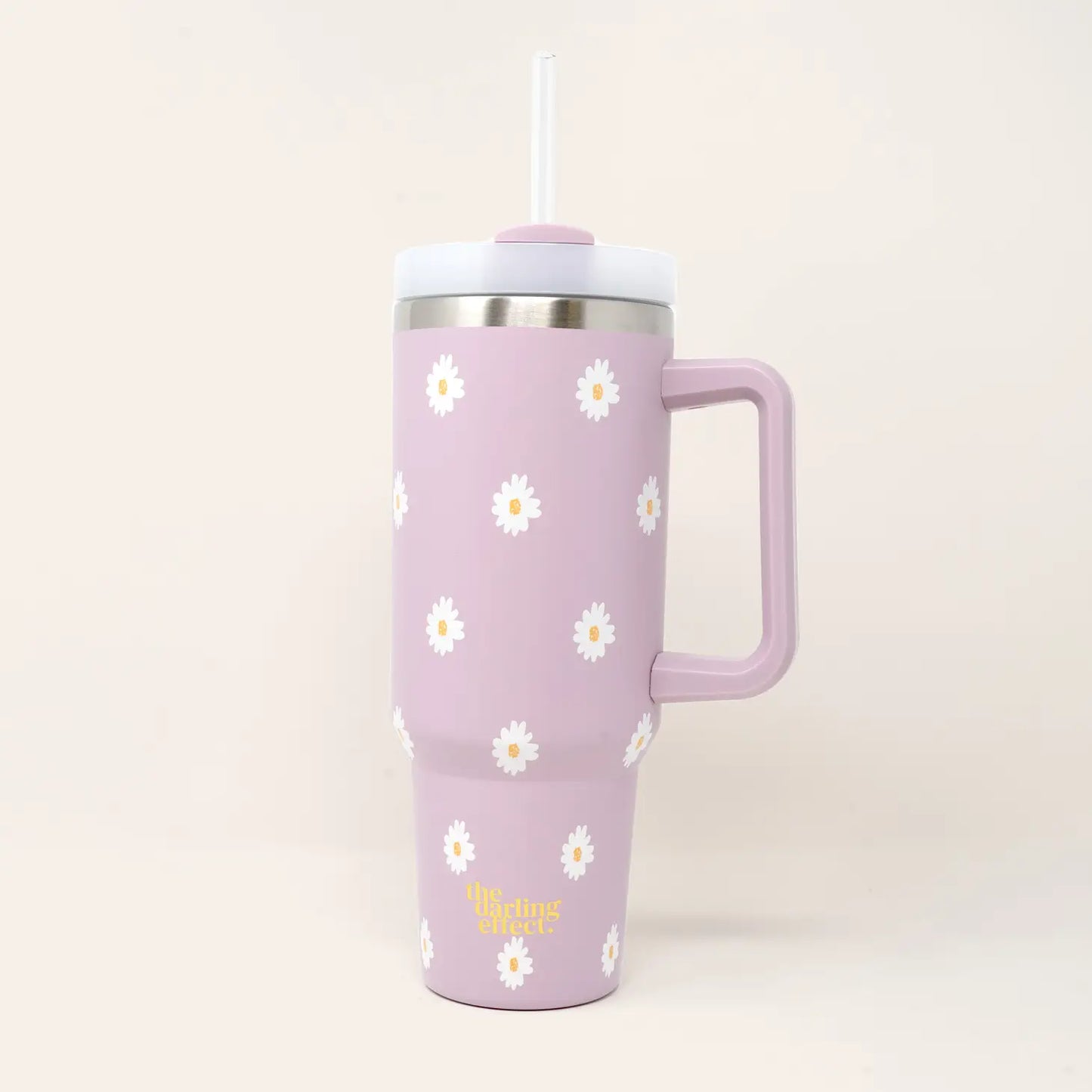 Take Me Everywhere Tumbler - Dancing Daisy Lilac