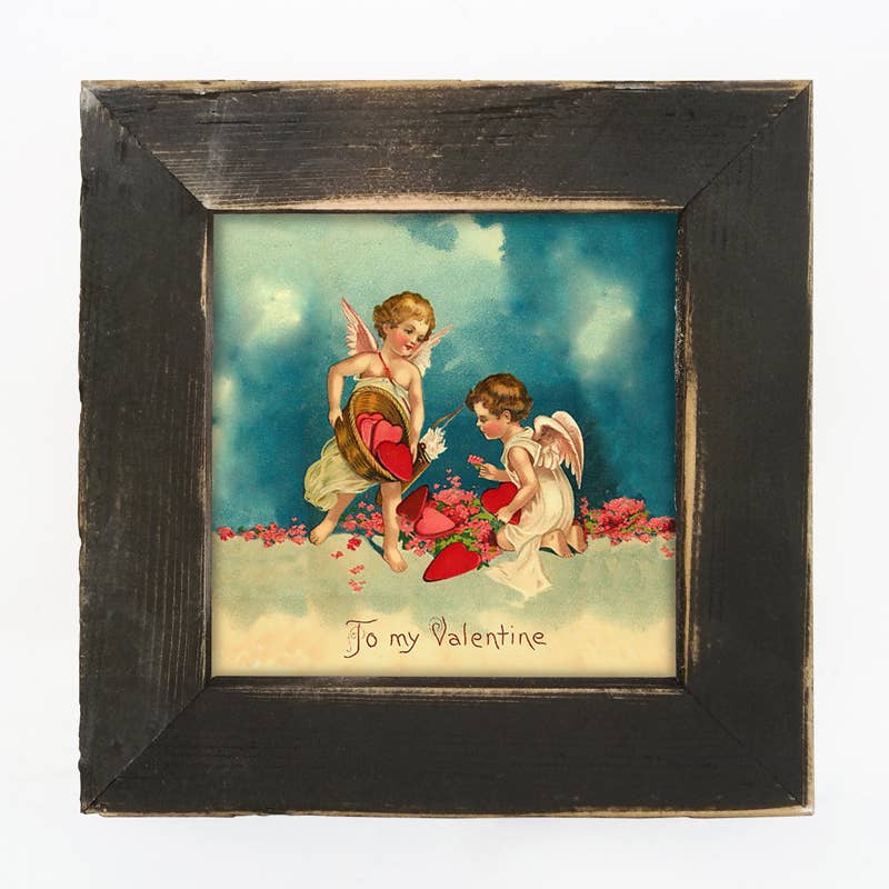 Sharing Hearts - Black Frame Small