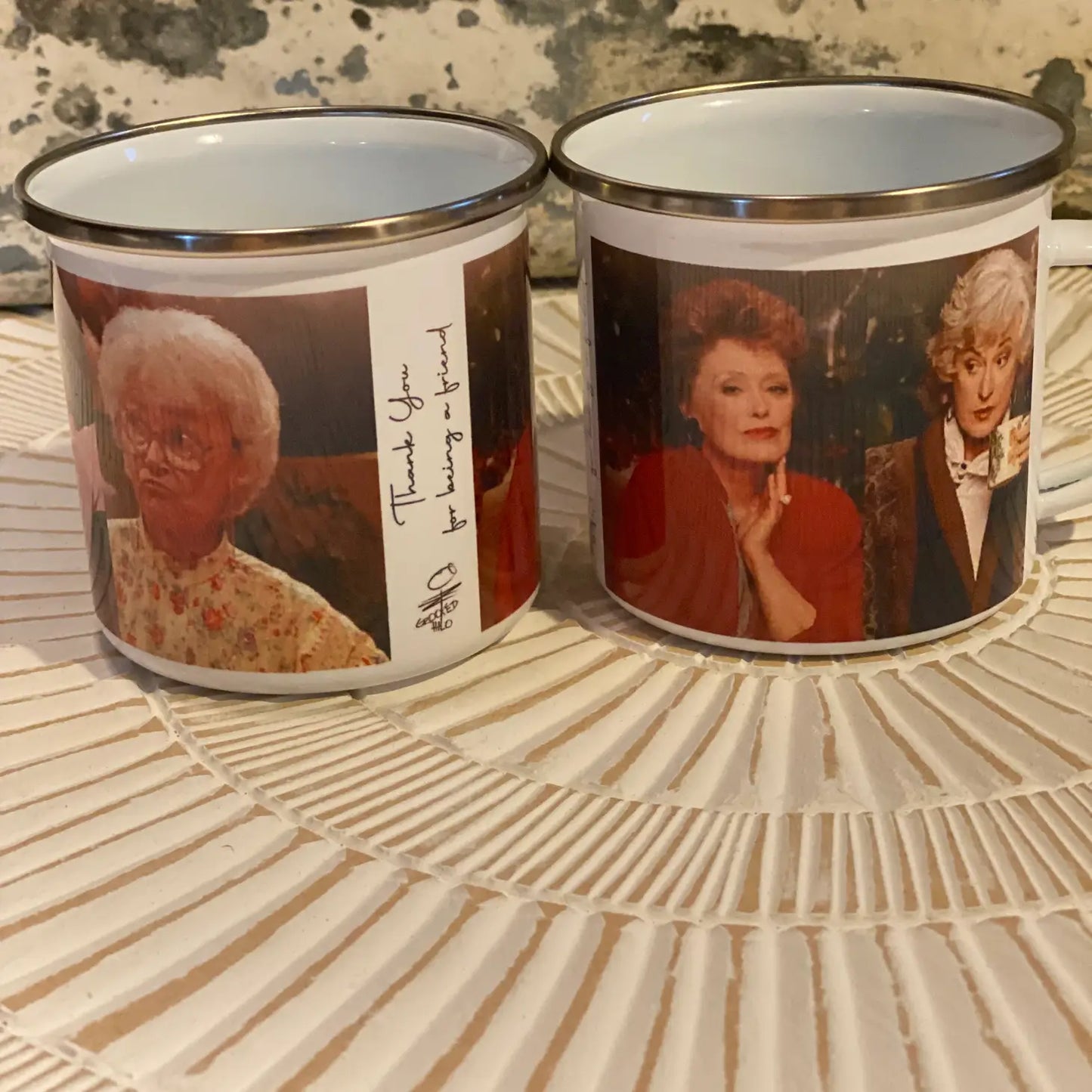 Golden Girls "Thank you for Being a Friend" Metal Coffee Mug