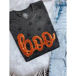 Boo Halloween Short Sleeve Tee