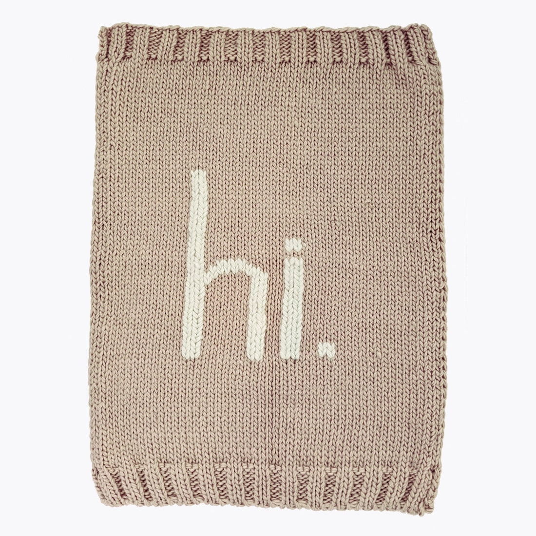 hi. Hand Knit Blanket Pebble Ships