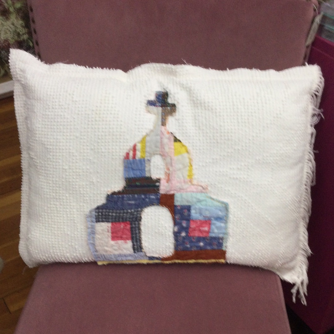 Chenille Pillow w/Various Churches